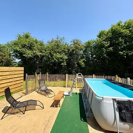 Деревянный коттедж La Du Grand Chene - Insolite, Bain Nordique & Piscine